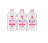 3 x JOHNSON'S Baby Oil 500ml