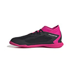 adidas Junior Unisexe Predator Accuracy.3 Indoor Chaussures de football, Core Black/Ftwr White/Team Shock Pink 2, 18 EU