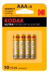 Kodak ULTRA premium alkaline AAA battery (4 pack)