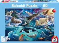 Schmidt Spiele 56484-Puzzle pour Enfants Arctique-150 pièces, Imprimé Animal, 56484, Multicolore