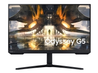 Samsung Odyssey G5 S32AG520PP - LED-skärm - spel - 32 - 2560 x 1440 QHD @ 165 Hz - IPS - 350 cd/m² - 1000:1 - DisplayHDR 400 - 1 ms - HDMI, DisplayPort - svart