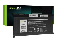 Green Cell - Batteri för bärbar dator (standard) (likvärdigt med: Dell WDX0R) - litiumpolymer - 3400 mAh - 39 Wh - svart - för Dell Inspiron 13 53XX, 15 55XX, 17 57XX Latitude 13 3379, 3189 Vostro 14 5468, 15 5568