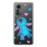 ERT GROUP mobile phone case for Xiaomi MI 12 LITE original and officially Licensed Disney pattern Stich 014 optimally adapted to the shape of the mobile phone, partially transparent
