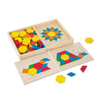 Melissa & Doug Pattern Blocks and Boards Puzzle Game Toy 3 Years+ Gift Toy Kids