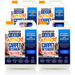 Odour Attack Pet Carpet Cleaner Shampoo - 4 x 5L