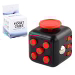 Avstressande Rubiks kub leksak Svart och röd