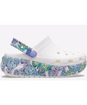 Crocs Childrens Unisex Classic Cutie Butterfly Clog Junior - White Mixed Material - Size UK 11 Kids