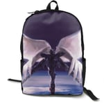 Kimi-Shop Gundam Wing Anime Cartoon Cosplay Canvas Shoulder Bag Backpack Fashion Lightweight Travel Daypacks School Backpack Laptop Backpack