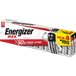 Energizer MAX LR6 AA Alkaline Batteries, 50% More Performance, Family Pack (Pack of 26)
