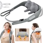 6D Electric Deep Kneading Neck and Shoulder Massager with Heat Pain Relief UK
