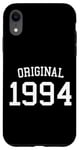 Coque pour iPhone XR Original 1994, 30 ans hommes femmes rétro 30e anniversaire