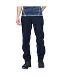 Regatta Mens Highton Stretch Waterproof Walking Trousers - Navy - Size X-Large