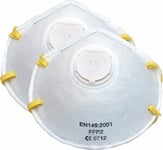 Dammskyddsmask Millarco FFP2SV med ventil 2-p