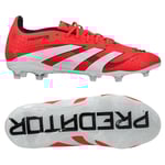 adidas Predator Elite Fg Pure Victory - Lucid Red/vit/svart Barn - Gräs (Fg), storlek 33½