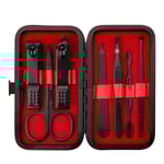 Manikyr Set Personlig vård Nagelklipper Kit Lyx manikyr 8 i 1 Professionell Pedikyr Set Grooming kit Julklapp till män Man Pojkvän Par