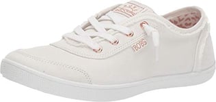 Skechers Women's Bobs B Cute Sneaker, White Canvas, 3 UK