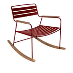 Fermob - Surprising Rocking Chair - Chili - Ulkona käytettävät nojatuolit - Harald Guggenbichler - Metalli