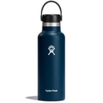 Hydro Flask Water Bottle Insulated  532ml Standard Mouth Flex Cap Indigo