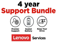 Lenovo Onsite + Keep Your Drive + Sealed Battery + Premier Support - Support opgradering - reservedele og arbejdskraft - 4 år - on-site - responstid: