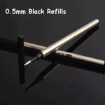 0.5mm Roller Ball Pen Metal Ballpoint Medium Nib Refill 4pcs Refills