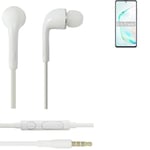 Earphones for Samsung Galaxy Note10 Lite in earsets stereo head set