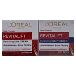 L'Oreal Revitalift Hydrating Day Cream 50ml & Night Cream 50ml