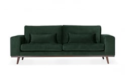 SoffaDirekt STOCKHOLM 3-sits soffa Velvet Edition Grön