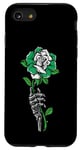 Coque pour iPhone SE (2020) / 7 / 8 Rose du Nigeria avec squelette drapeau du Nigéria racines africaines Cadeaux africains