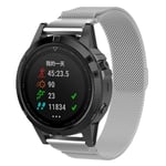 Milanese Loop Armband Garmin Fenix 5/5 Plus/6/6 Pro Silver