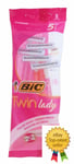 Bic Razors Blade Twin Lady for Sensitive Skin clean Shaving Disposable 