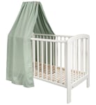 NG Baby sänghimmel, MOOD spets sage green