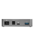 4-Port USB C Hub - 10Gb - 4x USB-A  - Powered - Mountable - hub - 4 ports USB hub - 4 ports - Grå