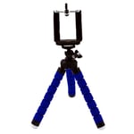 Milopon Mini Tripod Camera Stand, Travel Tripod with Sponge Rubber for Digital Camera / Mobile Phone, Outdoor Mobile Phone Tripod Holder, blue, 18.5*4.2*3.6CM
