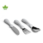 Herobility Eco Toddler Cutlery - Mist Gray