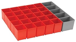 Bosch Bosch ORG72-RED Organizer Set for i-BOXX72, Part of Click and Go Mobile Transport System, 30-Piece, Blue/Red