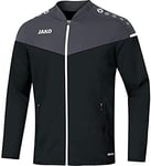 JAKO Men's Präsentationsjacke Champ 2.0 Jacket, Black/Charcoal, S