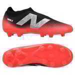 New Balance Tekela V4 Magique FG Flash Point - Svart/Röd/Silver Barn - Gräs (FG), storlek 35