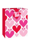 Hearts Valentine`s Day Gift Bag
