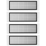 Ulisem - Lot de 4 filtres Hepa pour aspirateur Xiaomi Roborock S6 S5 max S60 S65 S5 S50 S55 E25 E35