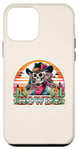 Coque pour iPhone 12 mini Rétro Cowgirl Western Rodéo Howdy Squelette Coucher de Soleil Désert