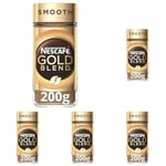 Nescafé Gold Blend Smooth Instant Coffee, 200g (Pack of 5)