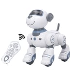BROLEO Remote Control Robot Dog Adjustable Volume Plastic Stunt Dog Robot