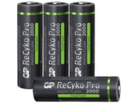 GP Batteries ReCyko Photoflash, Laddningsbart batteri, AA, Nickel-metallhydrid (NiMH), 1,2 V, 4 styck, 2000 mAh