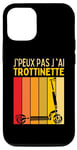 Coque pour iPhone 12/12 Pro J'Peux Pas J'ai Trottinette Electrique Roue Trott Freestyle