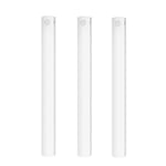 (Vit, 3-pack) Under-skåpsbelysning Rörelsesensor Uppladdningsbar LED-klädskåpsbelysning Batteridriven Trådlös Magnetisk Belysning