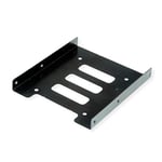 ROLINE Adaptateur de Montage HDD/SSD 3,5 Pouces pour 1 Disque Dur/SSD de 2,5" en métal Noir