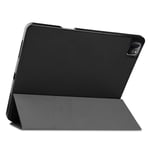 Fodral Tri-fold med Pencil-hållare iPad Pro 12.9 5th Gen (2021) svart