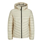 Mens Jack & Jones Puffer Hooded Jacket Zip Up Padded Quilted Warm Casual Winter