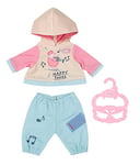 Baby Annabell 706565 Jogging Suit Cosy Two-Piece Outfit to Fit Little 36cm Dolls-Suitable for Children Aged 1+ Years-Includes Hoody, Trousers and Clothes hanger-706565