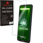 TECHGEAR Moto G7 Plus Screen Protector, GLASS Edition Genuine Tempered Glass Screen Protector Guard Cover Compatible with Motorola Moto G7 Plus